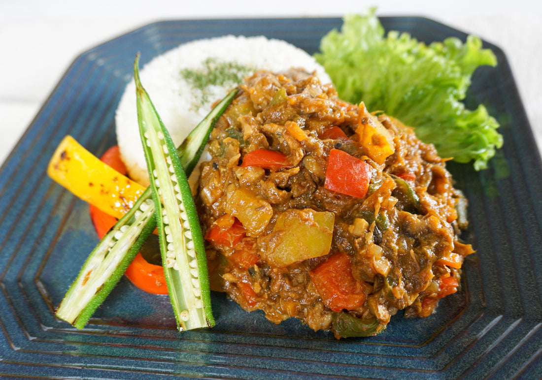 サバ夏野菜キーマカレー
