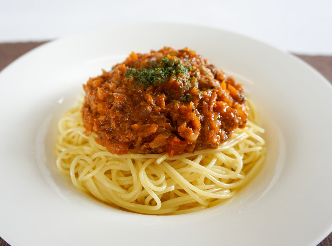 サバミートソースパスタ