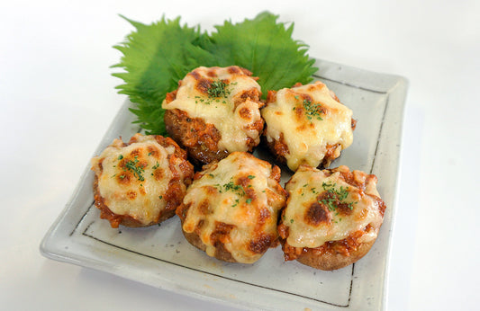 サバトマトのしいたけチーズ焼き